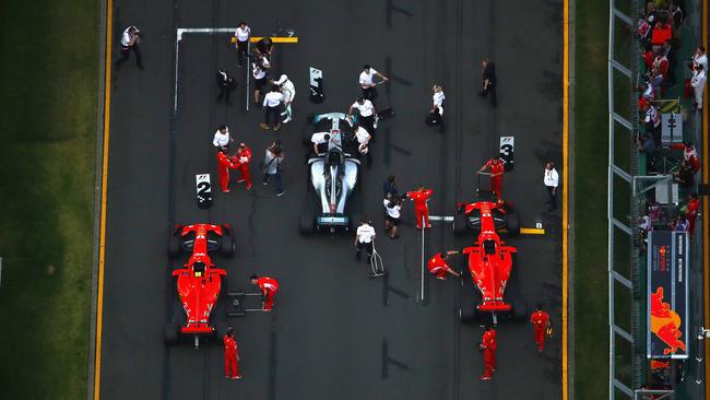 The grid for the 2018 Formula 1 Rolex Australian Grand Prix.