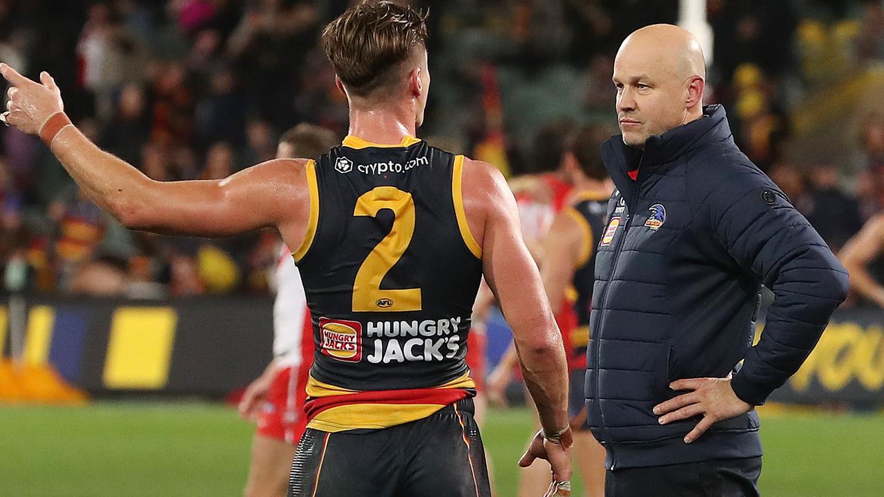 Keays thought he was the hero of the night before the wrong call. (Photo by Sarah Reed/AFL Photos via Getty Images)