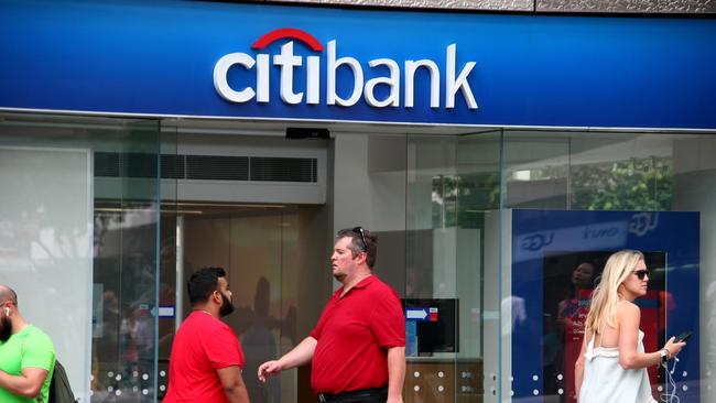 A Citibank branch in Brisbane. Pictures: David Clark Photography