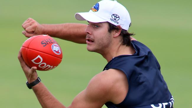 Could Darcy Fogarty reinvent himself as a big-bodied midfielder? Picture: Kelly Barnes