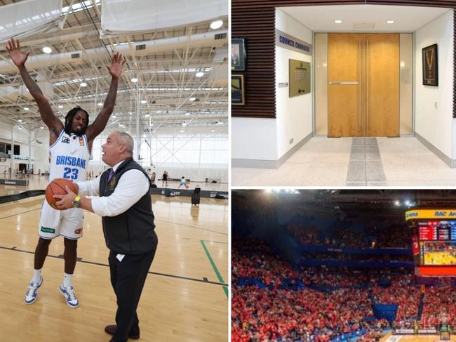 Gold Coast Mayor Tom Tate (pictured left) will meet with councillors behind closed doors to discuss a report on the city trying to secure the next NBL licence.