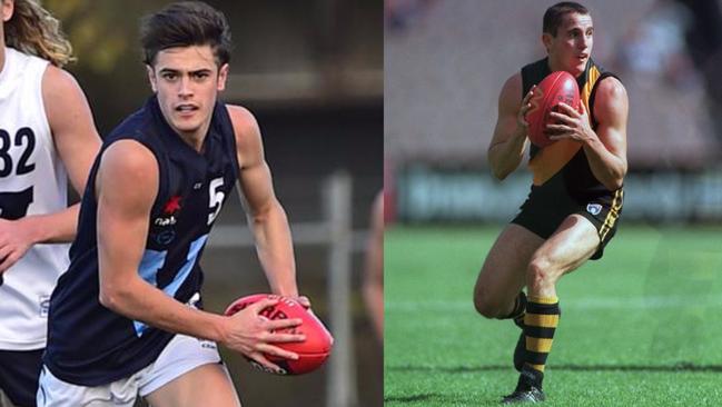 Patrick Naish is hoping to follow in the footsteps of his dad Chris and land at Richmond.