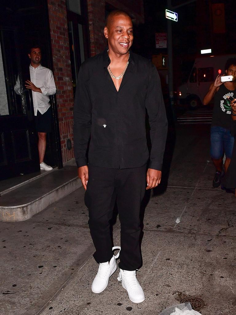 Jay-Z leaves the 2016 MTV Video Music Awards After Party at Pasquale Jones in New York City. Picture: Getty