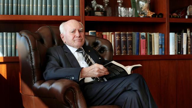 Former prime minister John Howard in his Sydney office. Picture: Jane Dempster