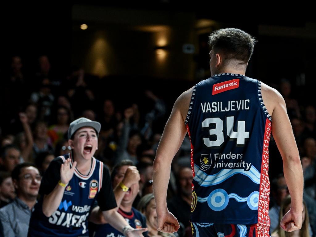 Dejan Vasiljevic had the fans fired up. Picture: Mark Brake/Getty Images