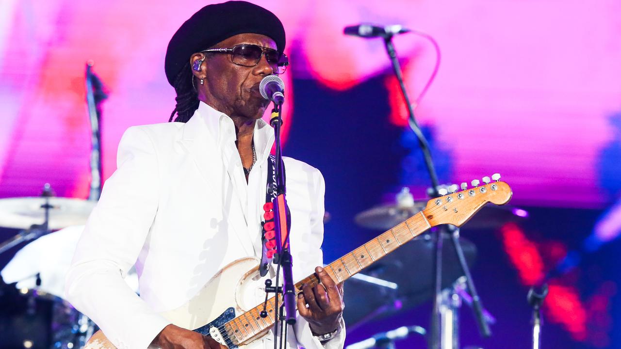 Rodgers on stage at Rock in Rio 2019. Picture: Alexandre Schneider/Getty Images