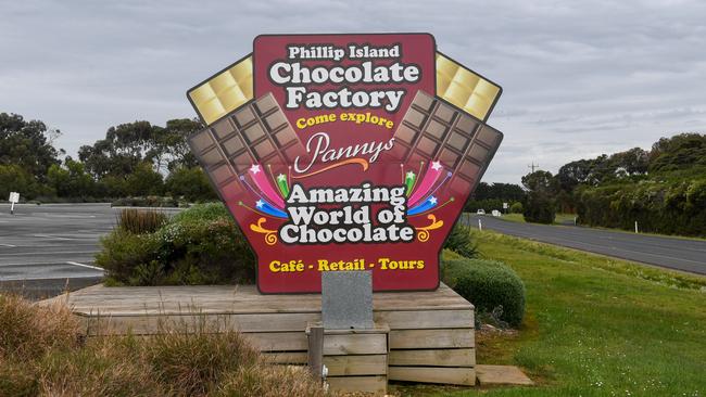 Phillip Island Chocolate Factory has been listed as one of more than 10 exposure sites on the island. Picture: Penny Stephens