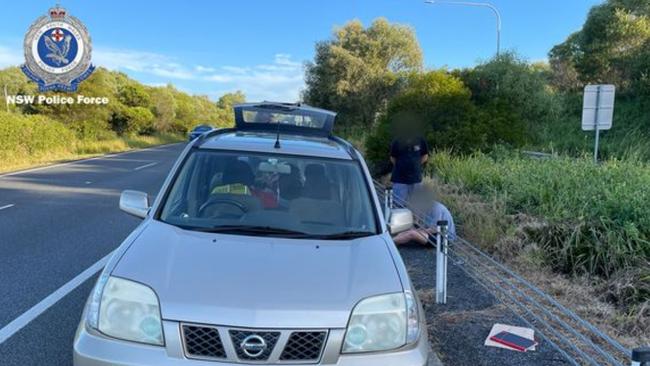 Police have charged a man after about $2 million worth of cocaine was allegedly found in a vehicle at Bangalow.