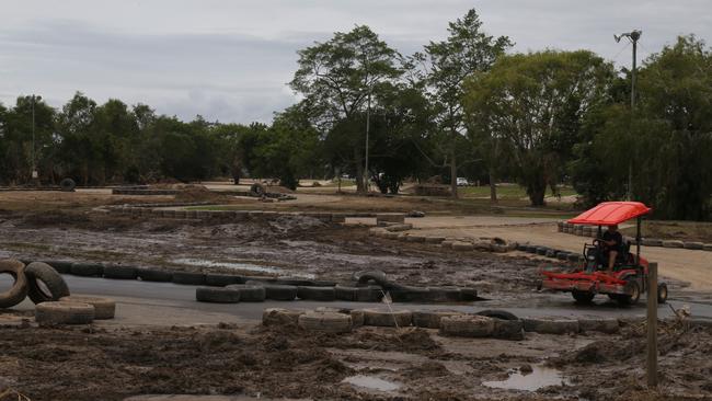 Staff at Cairns Kart Hire are determined to the get the business back up and running, however with extensive damage to the karts, track and laser tag equipment, Events Manager Tyson Krepp wasn't sure when doors would reopen. Photo: Catherine Duffy.