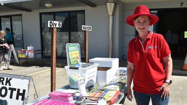 Attorney General Yvette D'Ath at the early voting centre at Deception Bay on March 20. Picture: David Alexander