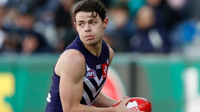 Fremantle’s Lachie Neale is in Brisbane’s sights.