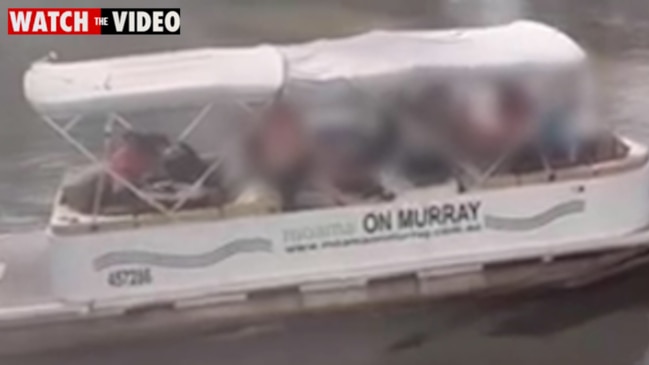 Men harass a boatload of women on the Murray