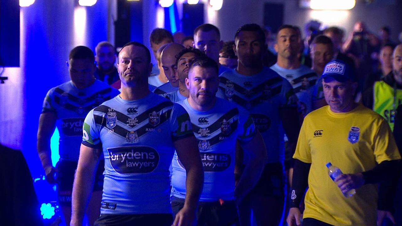 Boyd Cordner leads the historic tunnel walk.