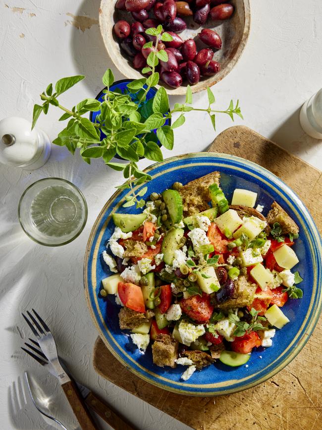 This healthy, crunchy salad offers a different take on the usual Greek salad.