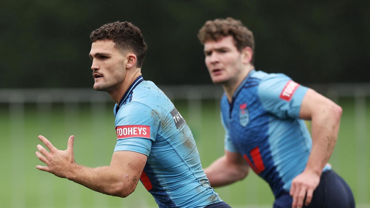 NSW and Penrith teammates Nathan Cleary and Liam Martin have big roles to play for state and club. Picture: Matt King/Getty Images