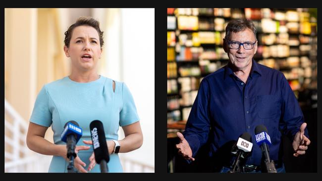 CLP leader Lia Finocchiaro and Territory Alliance leader Terry Mills