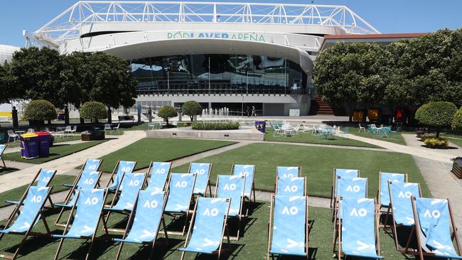 Garden Square is a popular spot to sit back and enjoy a game. Picture: David Crosling