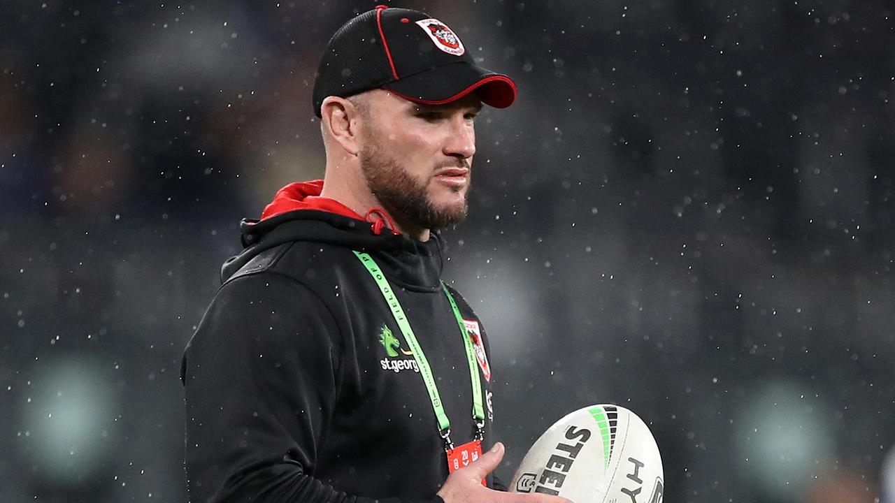 Dean Young was not happy with his players’ performance on Sunday. (Photo by Mark Kolbe/Getty Images)