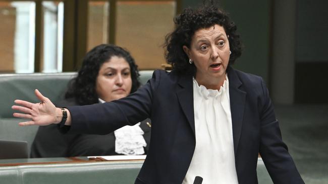 Dr Monique Ryan MP during Question Time at Parliament House in Canberra. Picture: NewsWire / Martin Ollman