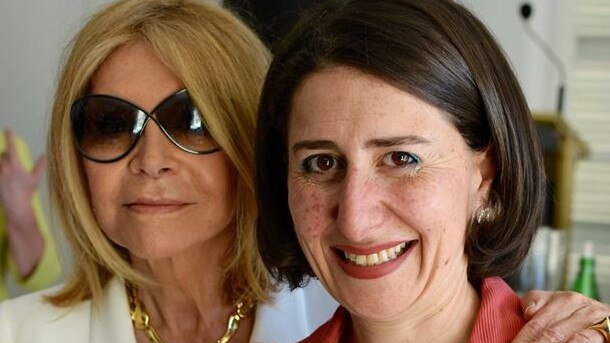 Gladys Berejiklian and Carla Zampatti.