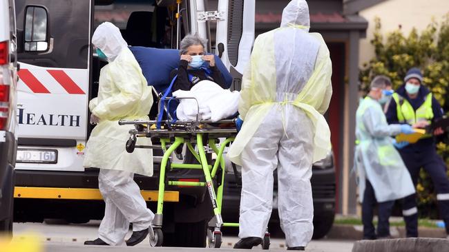 Victoria has just recorded its worst day since the pandemic began, with 532 new cases and six deaths. Picture: William West / AFP