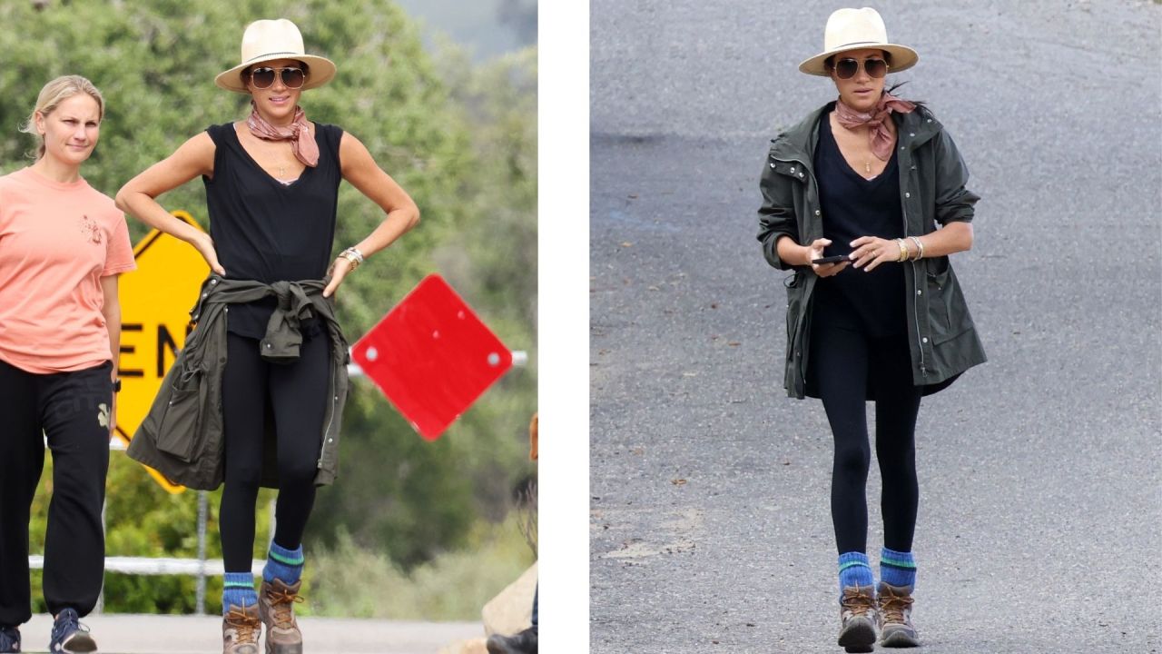 Meghan Markle fans baffled by strange belt on hike - as many speculate it's  a weight loss aid