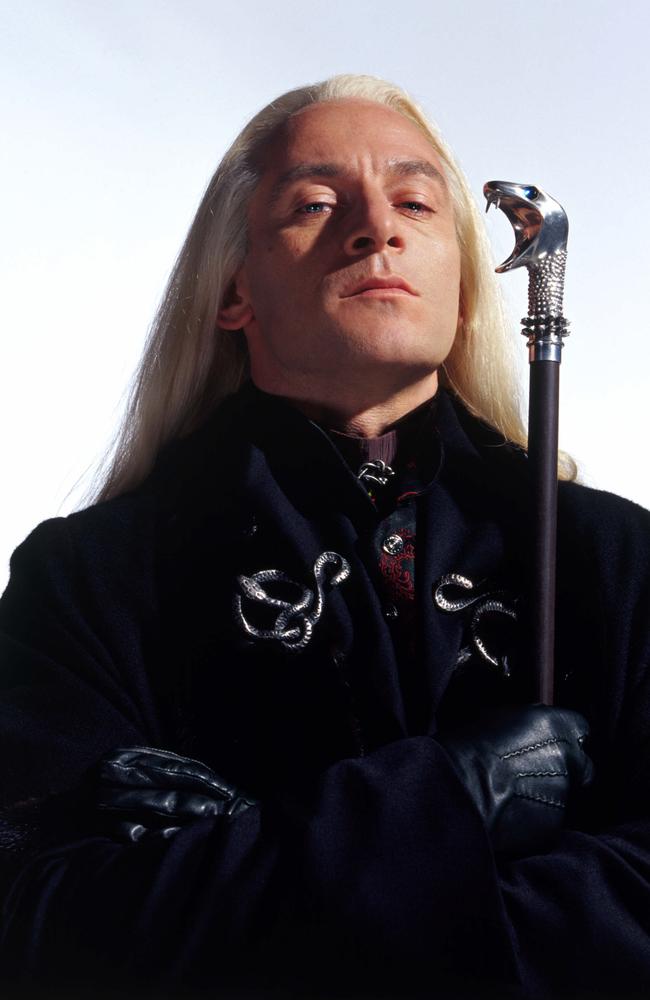 Jason Isaacs as Lucius Malfoy in the 2002 film Harry Potter and the Chamber of Secrets. Picture: Supplied