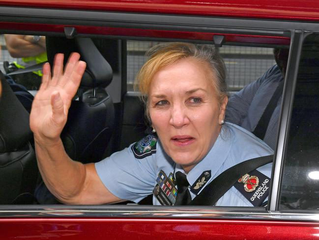 BRISBANE, AUSTRALIA - NewsWIRE Photos MARCH 1, 2024:Commissioner Katarina Carrollâs last day.Out going Queensland Police commissioner Katarina Carroll leaves the Roma street police headquarters.Picture: NCA NewsWIRE / John Gass