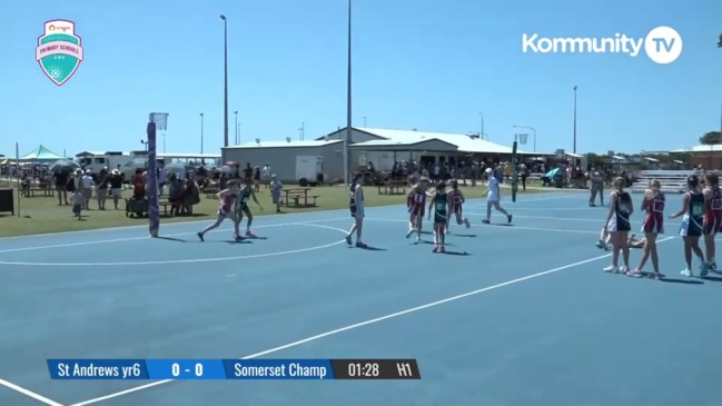 Netball Queensland Primary School Cup- Championship Playoffs - St Andrew's Peregian Springs Year 6 v Somerset College