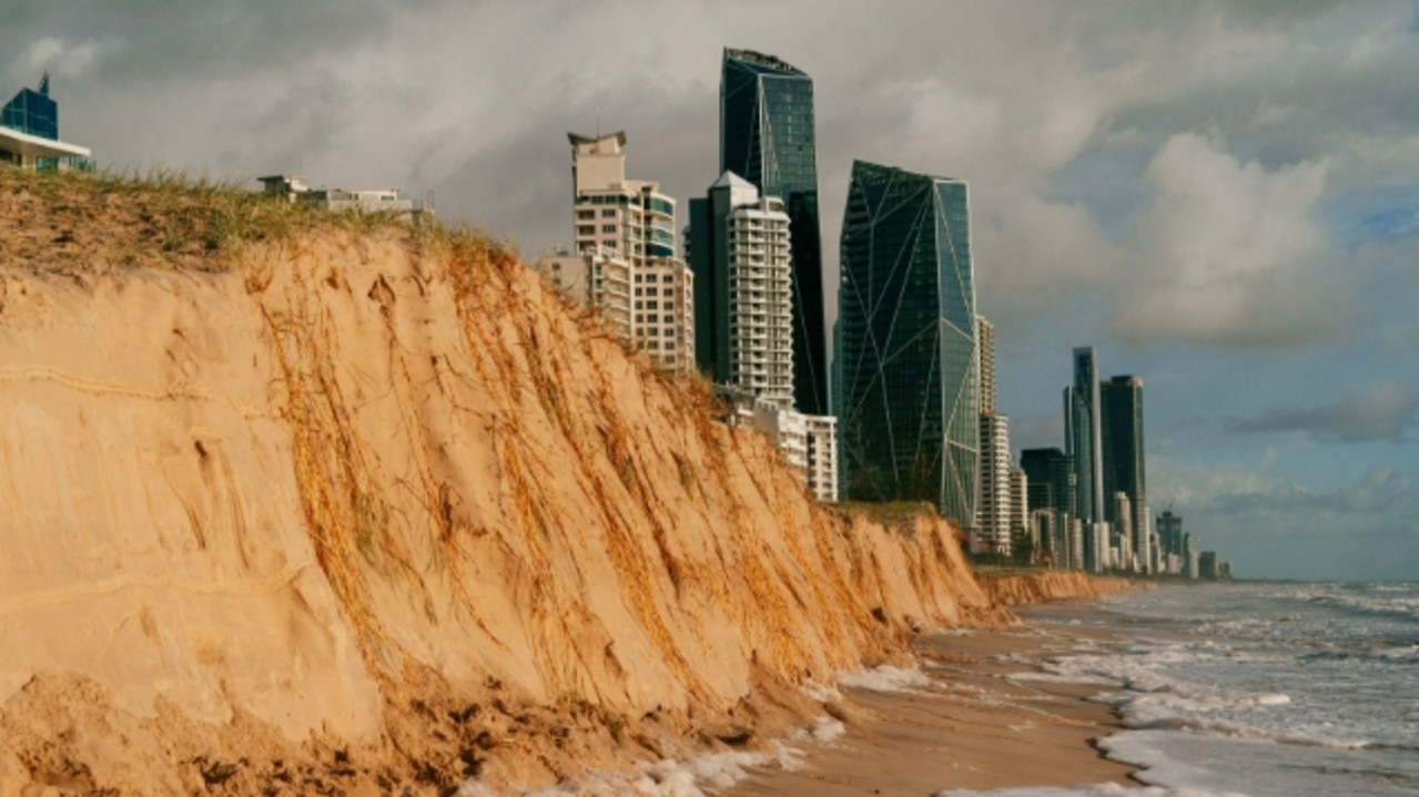 Erosion on Gold Coast beaches after Cyclone Alfred. Picture: City of Gold Coast / supplied