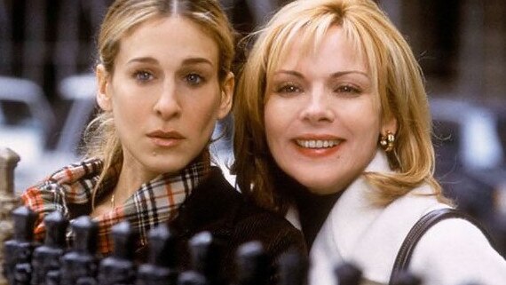 Sex And The City star Kim Cattrall (right) to return in series reboot And Just Like That. Picture: Binge