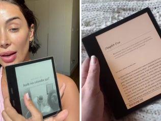 Get the Kindle Oasis on sale. Picture credit: TikTok @themayaahmad/@mayleenbrianne