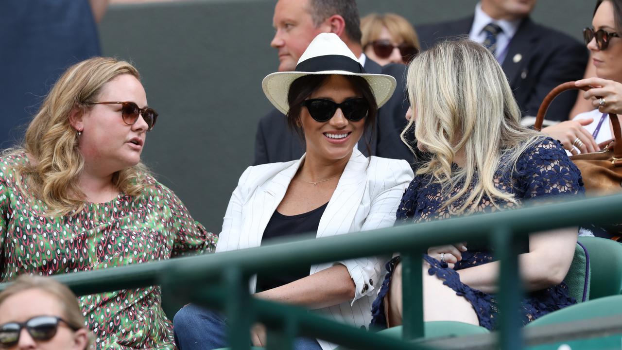 Meghan Markle watching Serena Williams at Wimbledon in 2019. Picture: Ella Pellegrini