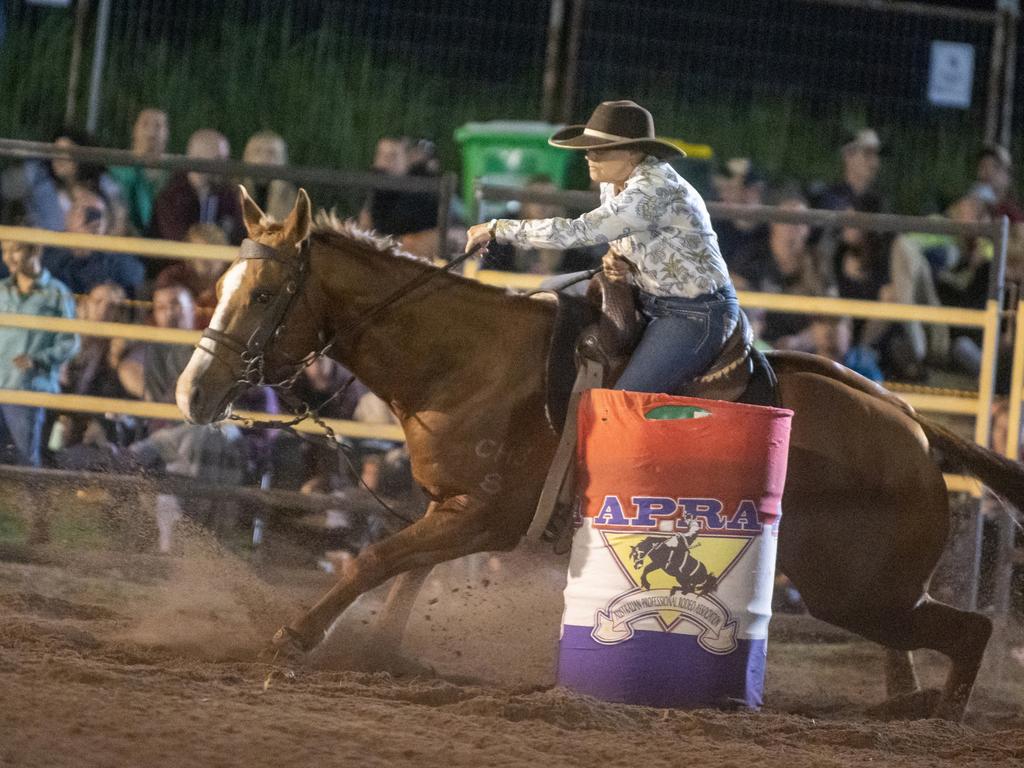 Cheryl Young at Gargett Rodeo Saturday 3 June 2023 Picture: Michaela Harlow