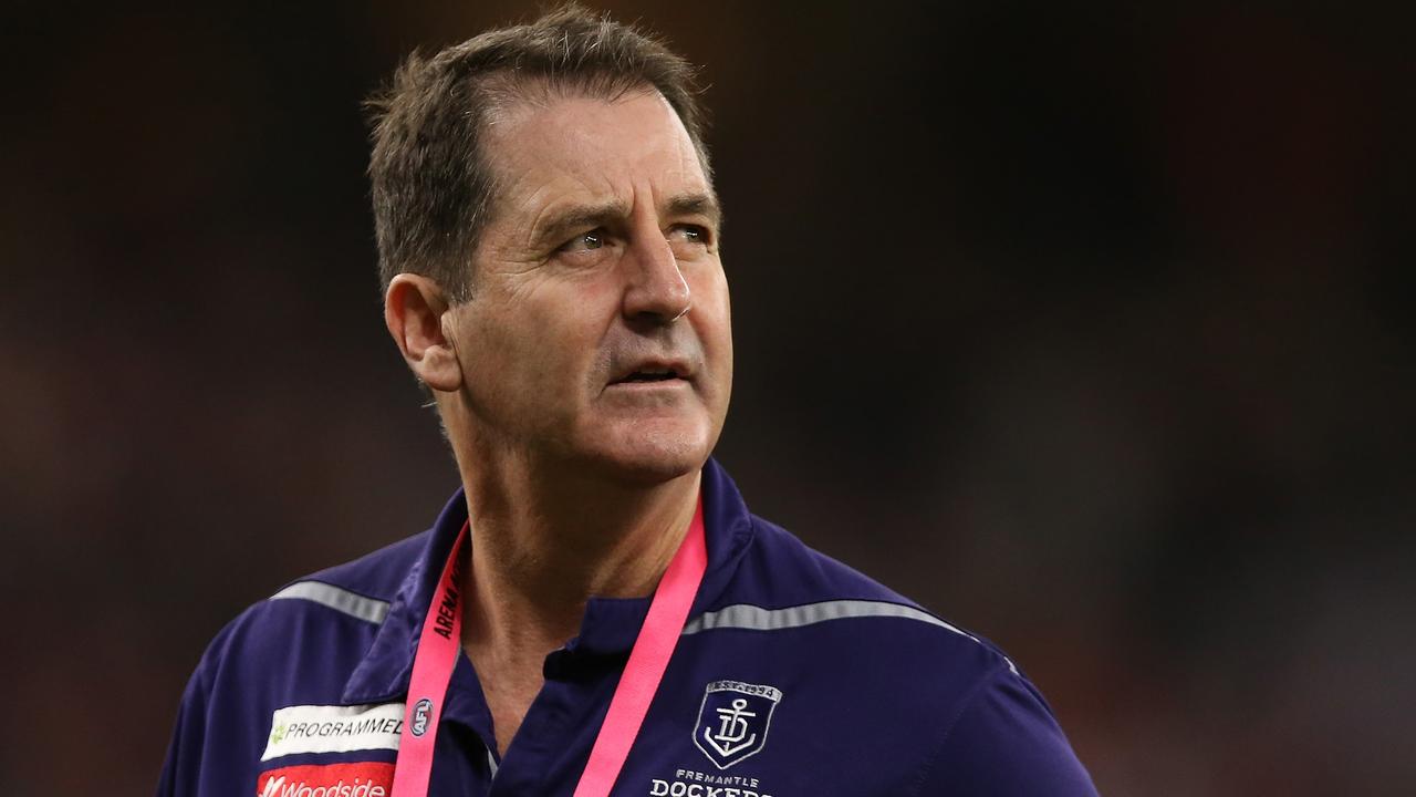 The future of Fremantle coach Ross Lyon remains up in the air. (Photo by Paul Kane/Getty Images)