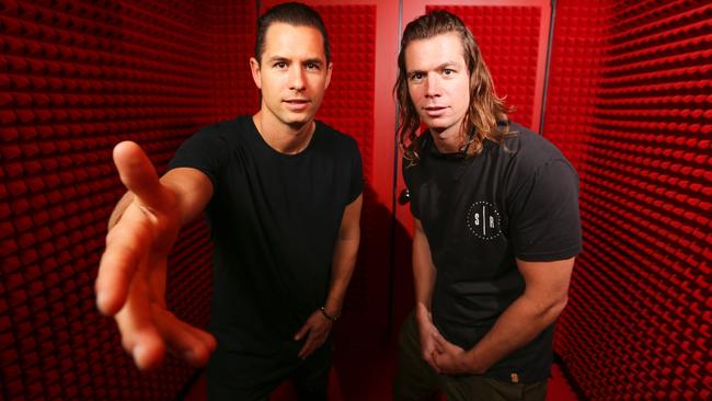 Family duo ... Matt Stafford and Chris Stafford, Stafford Brothers at Sony Music in East Sydney. Picture: Craig Greenhill