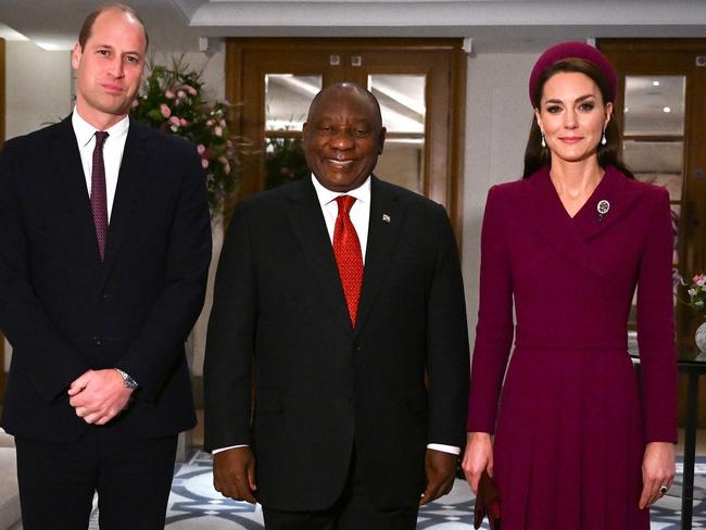 The Prince and Princess of Wales shared this photo on their social media with the caption: “A pleasure to welcome President Cyril Ramaphosa to the UK”. Picture: Instagram.