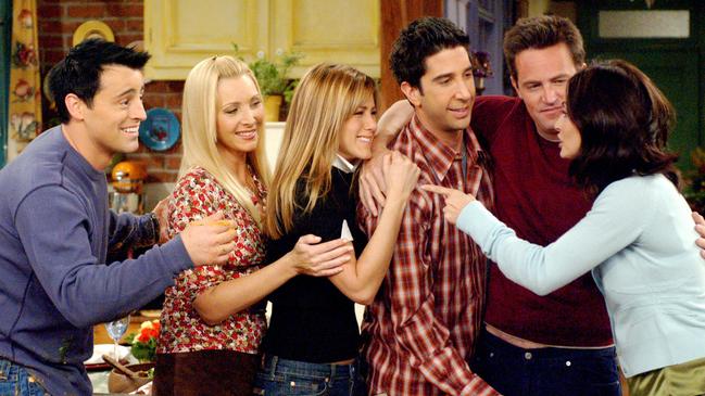 The Friends cast members described themselves as a close-knit family. Picture: Warner Bros./Courtesy: Everett Collection