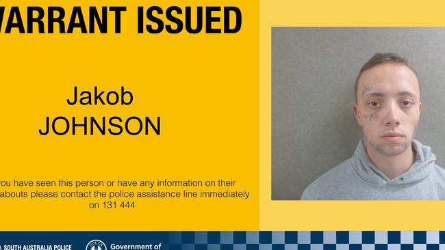 Police are looking for Jakob Johnson following a serious hit-run crash at Daw Park last week. Picture: SA Police