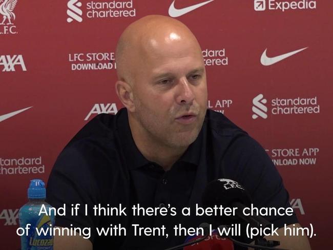 Arne Slot does not regret playing Trent Alexander-Arnold despite Reds fans’ boos