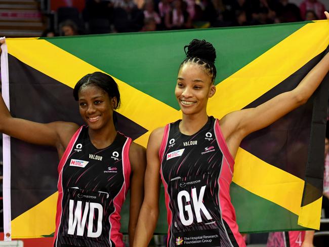 Latanya Wilson (left) felt the love from across the world. Picture: Getty Images