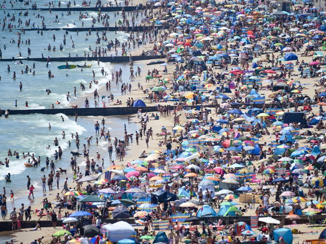 Brits headed to the beach in droves this week as the UK was hit by a heatwave. Picture: Getty Images