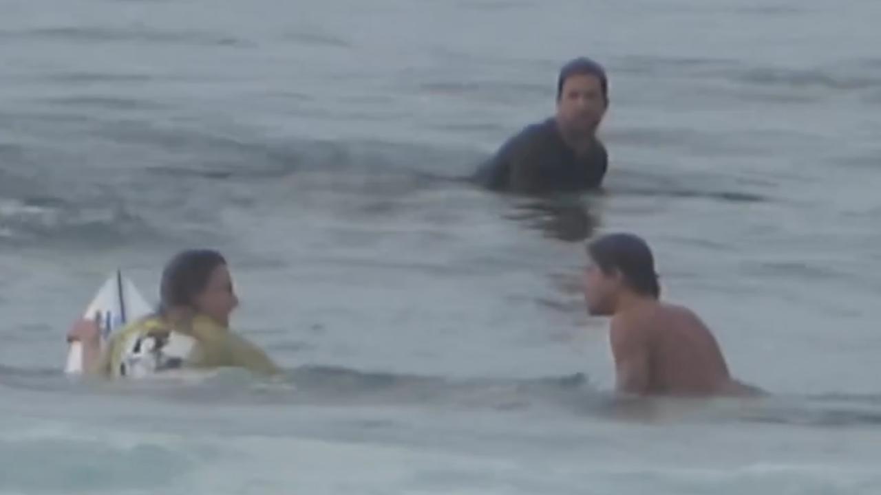 The exchange began with heated words in the water. Picture: Sara Taylor/Instagram – https://www.instagram.com/salad_tray/?hl=en