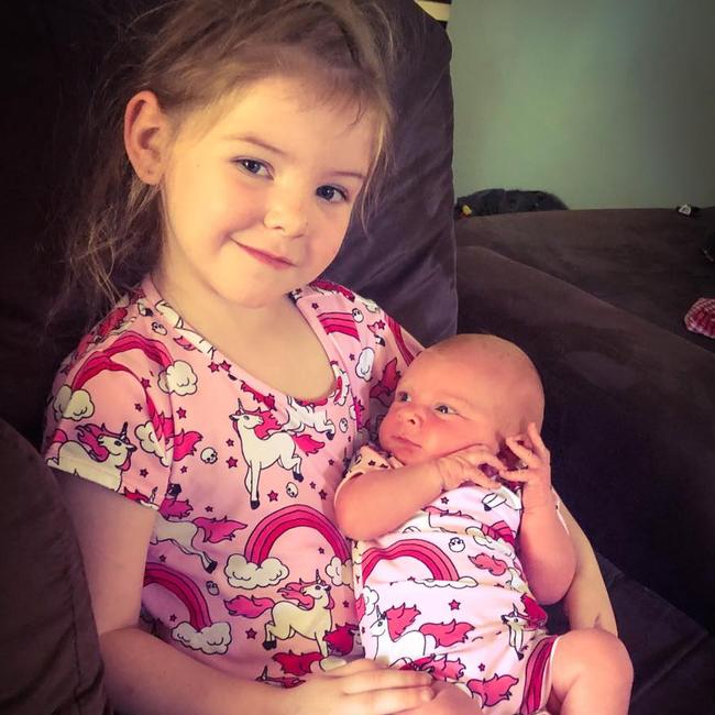 Mia, 4, died in the crash but her newborn sister Hope survived. (Facebook image)