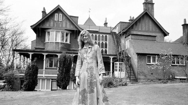 David Bowie at his home, Haddon Hall, in 1971.