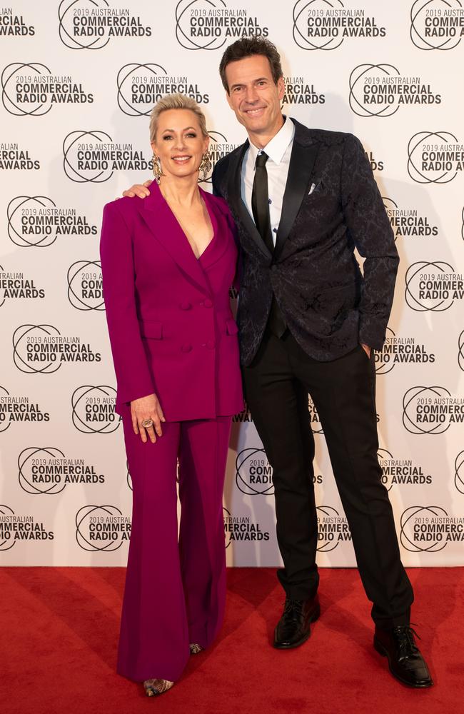 Amanda Keller and Brendan "Jonesy" Jones st the 31st Australian Commercial Radio Awards. Picture: Marc Grimwade/Getty Images