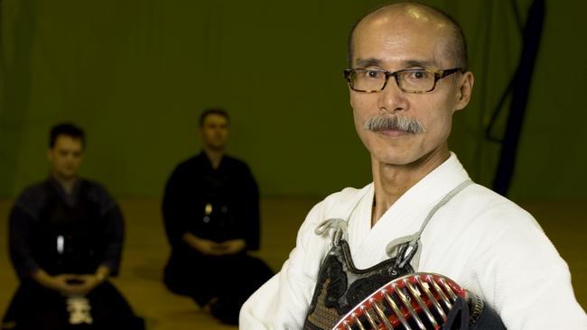 Cairns Kendo club president Sensei Katsumi Kuramochi, 70, won the Australian Winner of the National Kendo Championship in 1996. He holds the level of 7th Dan, the highest level of any kendo practitioner in Australia. Picture: File