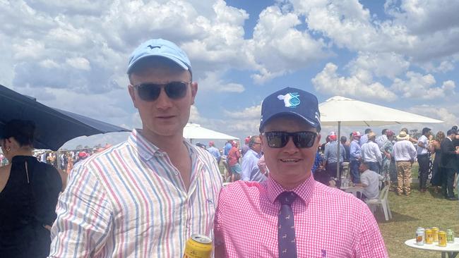 Punters dressed in their finest black and white for Derby Day celebrations in Dubbo. Photo: Tijana Birdjan