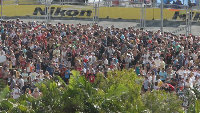 Just some of the massive crowds that flocked to Indy for the final race.