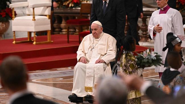 The seeming radicalism of Pope Francis has seen no Catholic revival. Picture: AFP